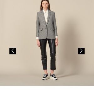 Sandro Houndstooth Blazer